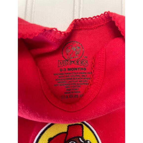 Buc-cee's Red Bodysuit Dress - Size Baby Girl's 0-3 Months - Picture 3 of 6